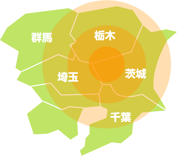 ご対応エリア地図
